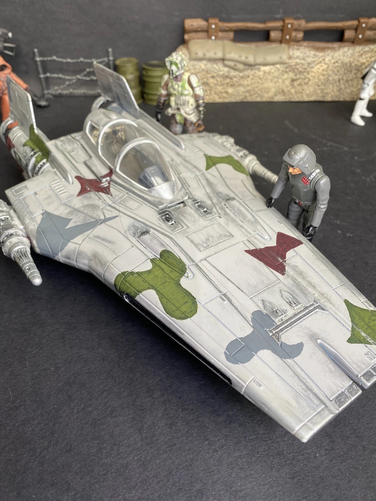 A-Wing “Hunter’s Fang” –  Rebel Interceptor Kashyyyk Camo Starfighter Star Wars - view 10