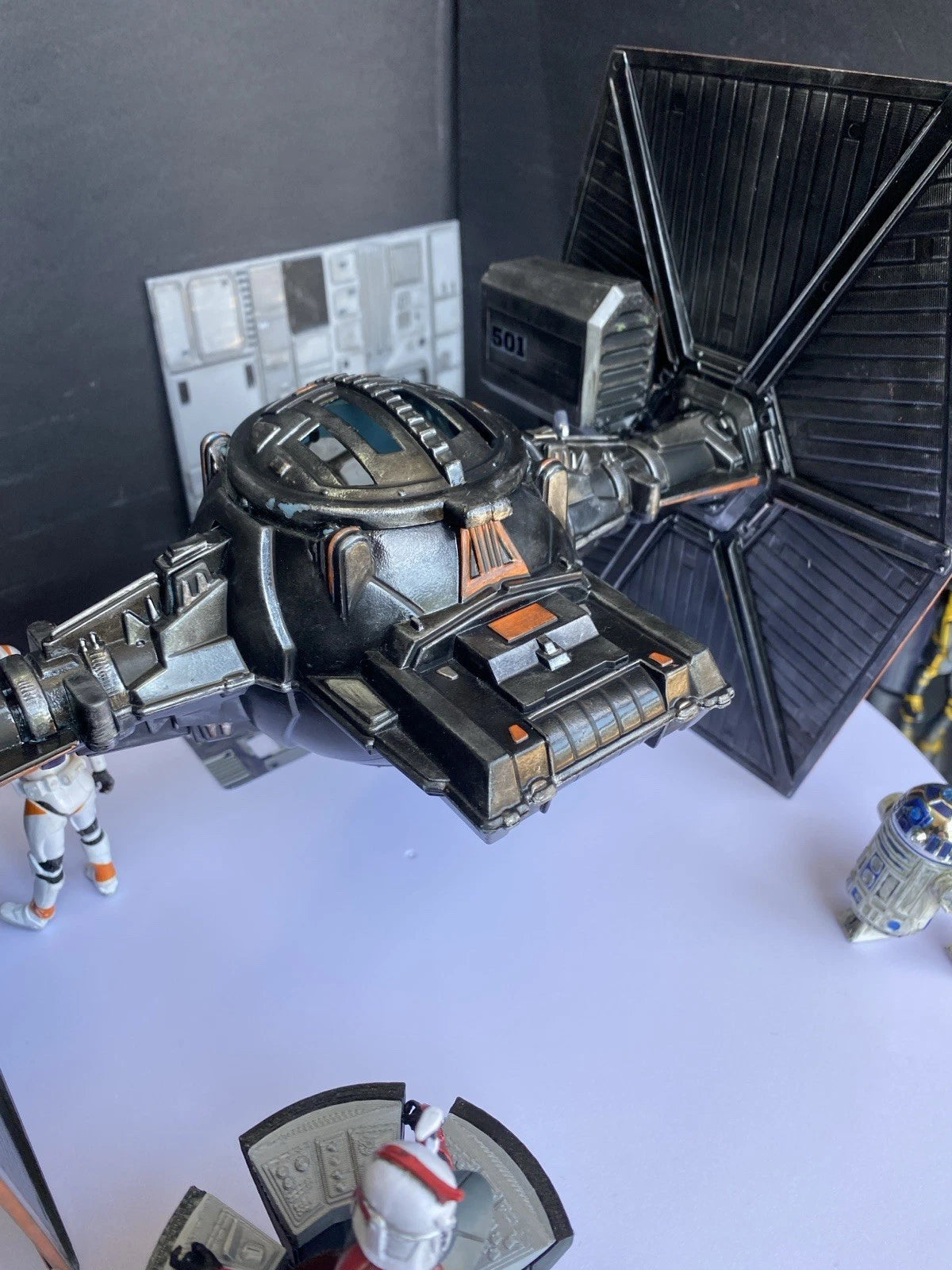 Star Wars TIE Fighter Custom Imperial Andor Rogue One Kenner Vintage Sith Empire