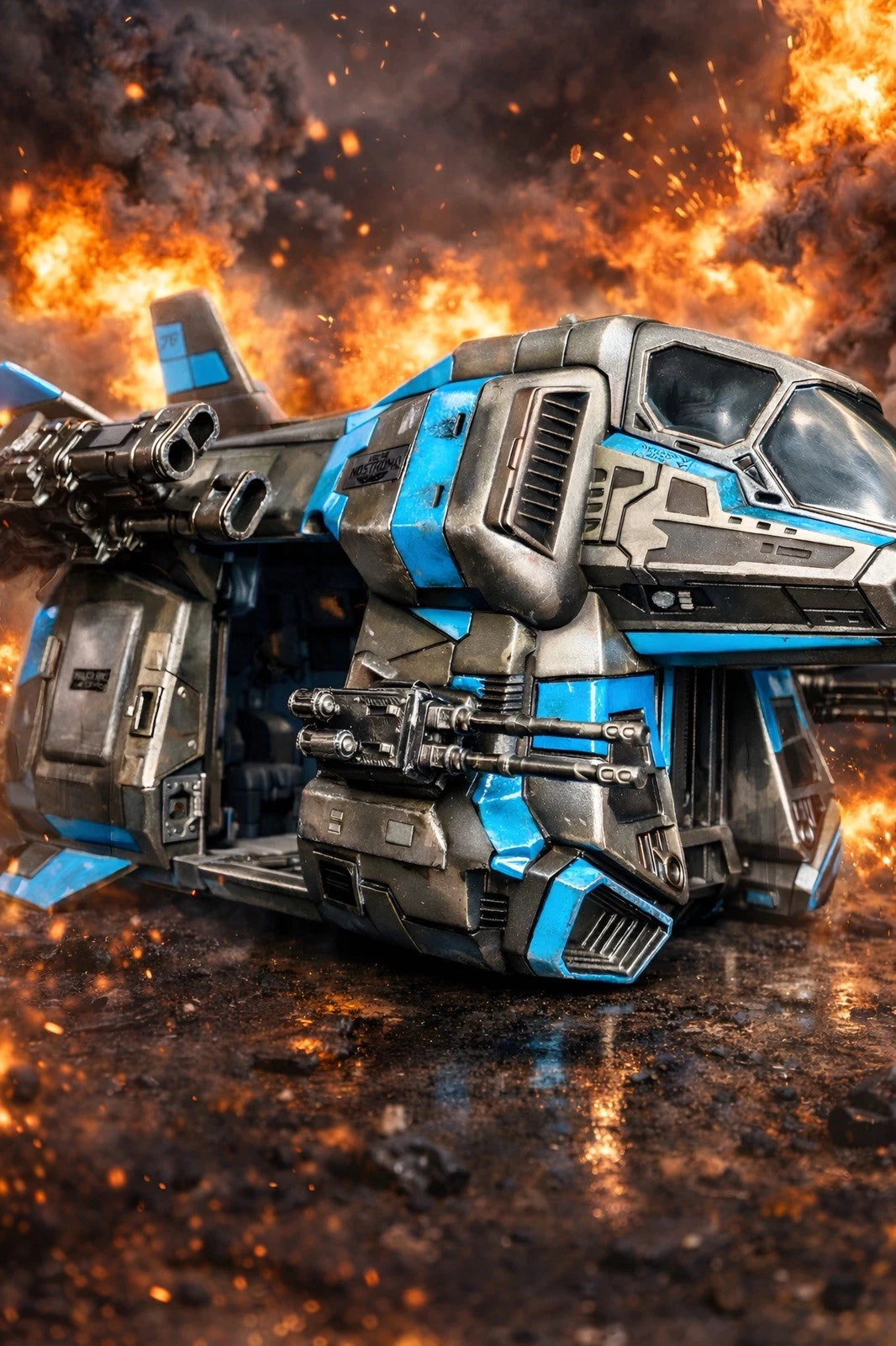 “SKYSHARD-76” SECURITY RDA VTOL | Avatar Pandora Dropship Fire and Ash Custom