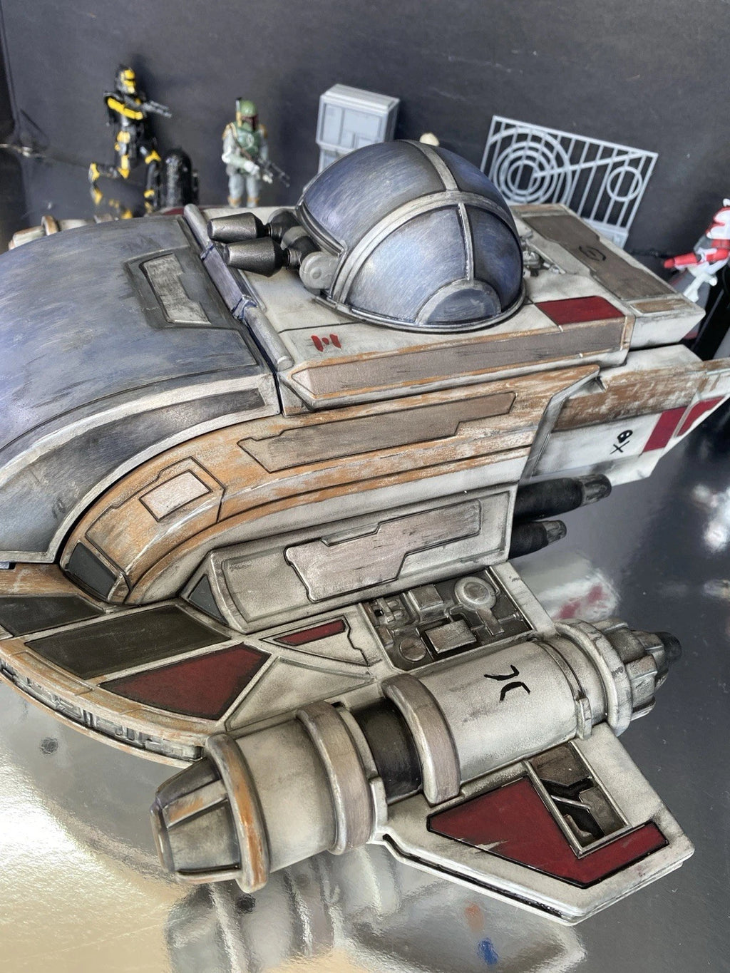 VTX-47 Bloodhawk Starfighter Interceptor First Order Star Wars Andor Vintage