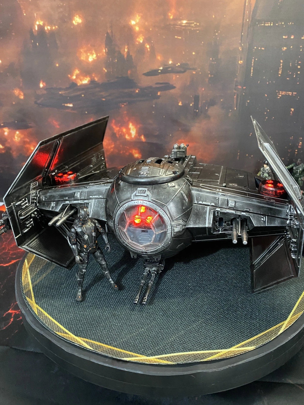 Star Wars TIE Fighter Vintage Collection Imperial Empire Sith Custom Starfighter