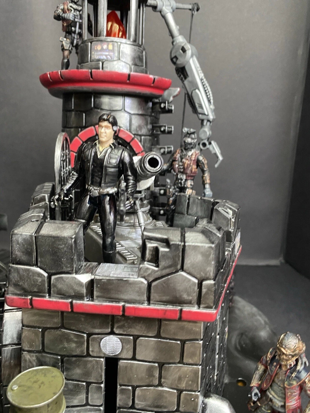 GI JOE COBRA Blackspire Outpost Fortress Diorama 1:18 3.75 Inch Vintage Custom