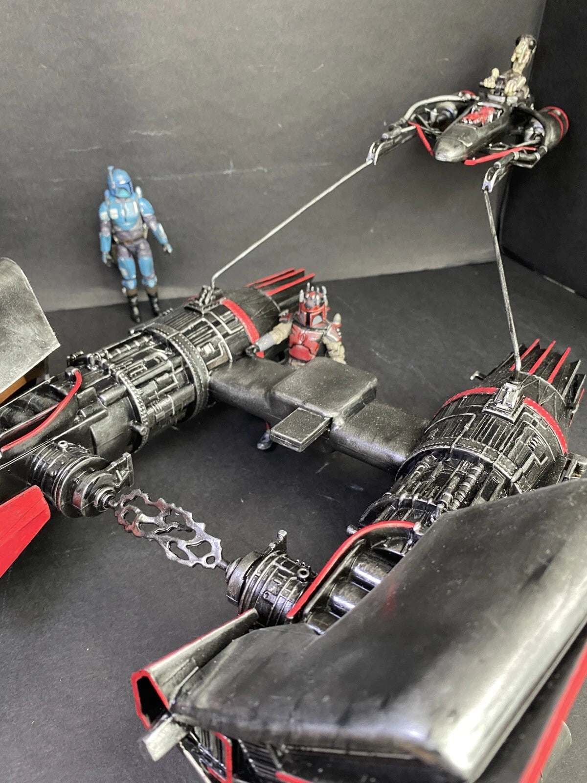Star Wars Death Watch Pod Racer Original 1999 Kenner Vintage Black Series Empire - view 8