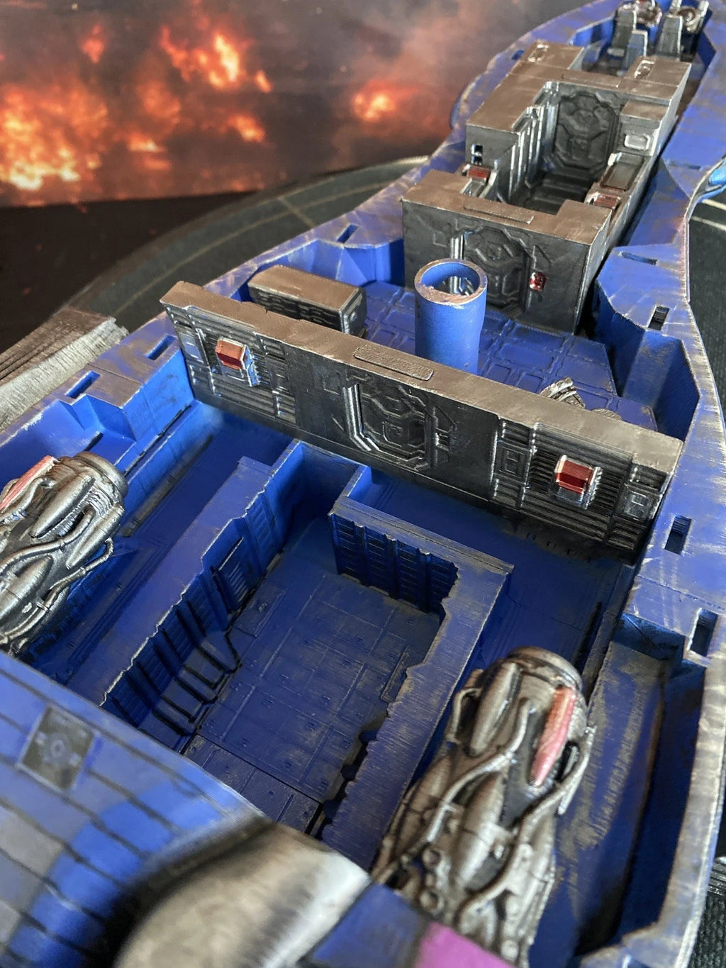 Stargate P9X-4 Viper-Class Gatefront Assault Gunship Diorama Display Custom SG1