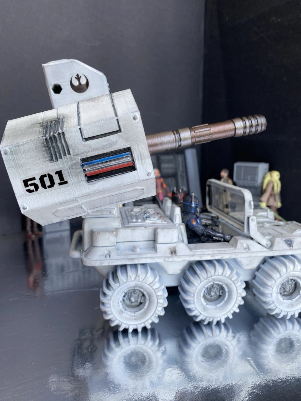 Snowhammer Rebel Rocket Truck 1:18 Hand-Painted Andor Vintage Kenner Star Wars