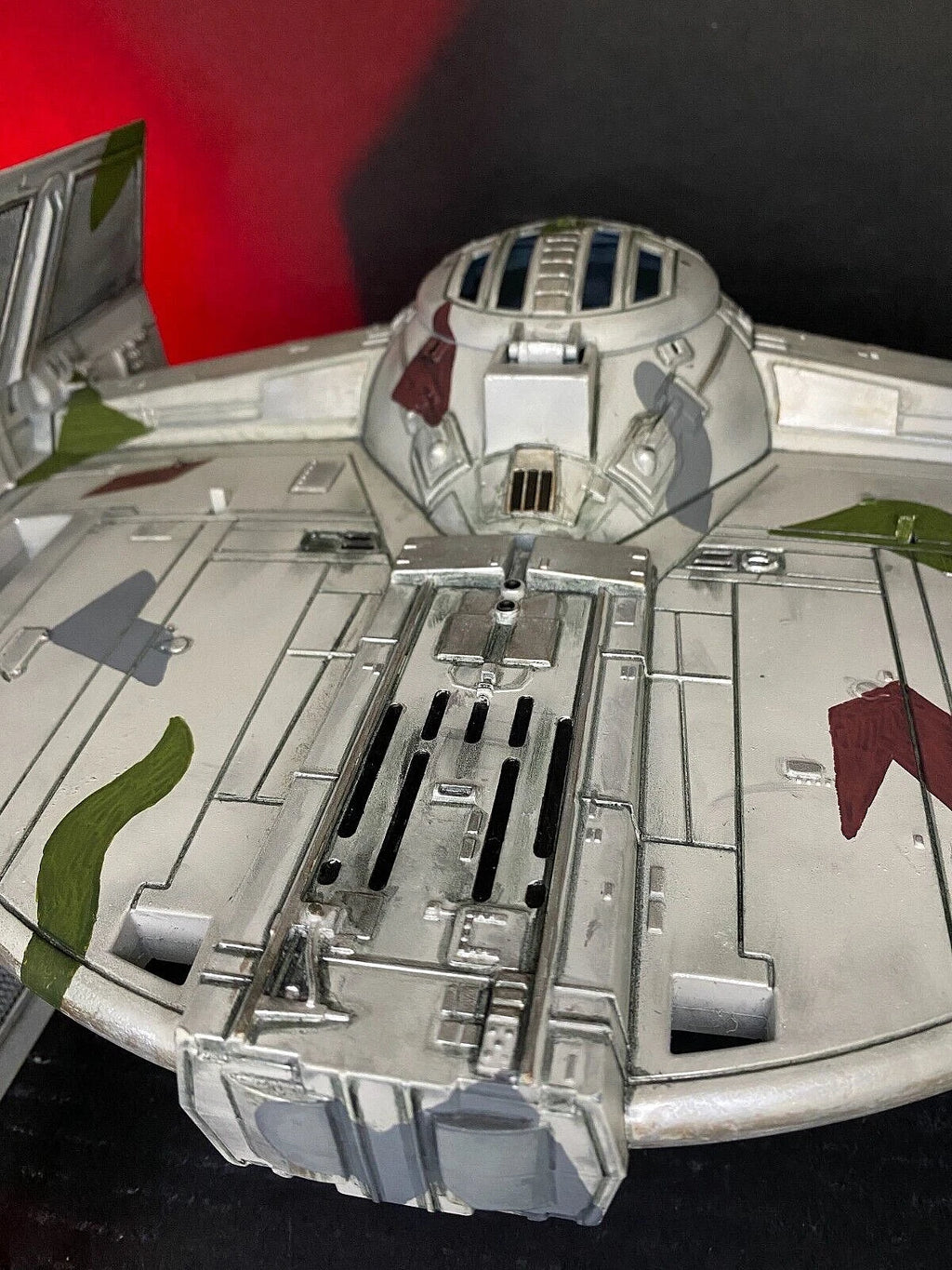 Star Wars Jungle Recon Tie Fighter Interceptor Sith Empire Vintage Kenner Custom - view 11