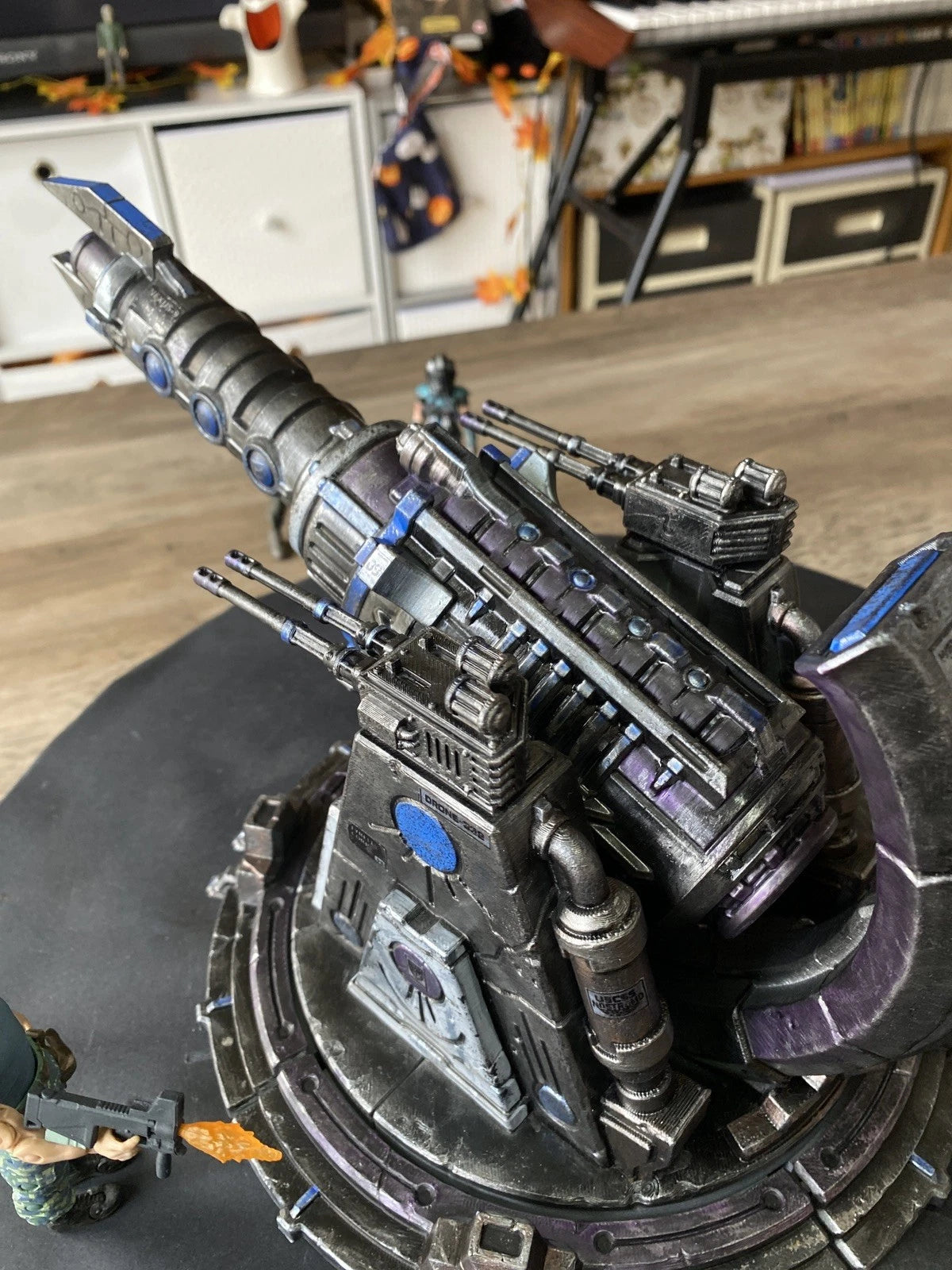 Bastion Sigma-9 Siege Cannon Emplacement | Warhammer 40K Custom Display Terrain