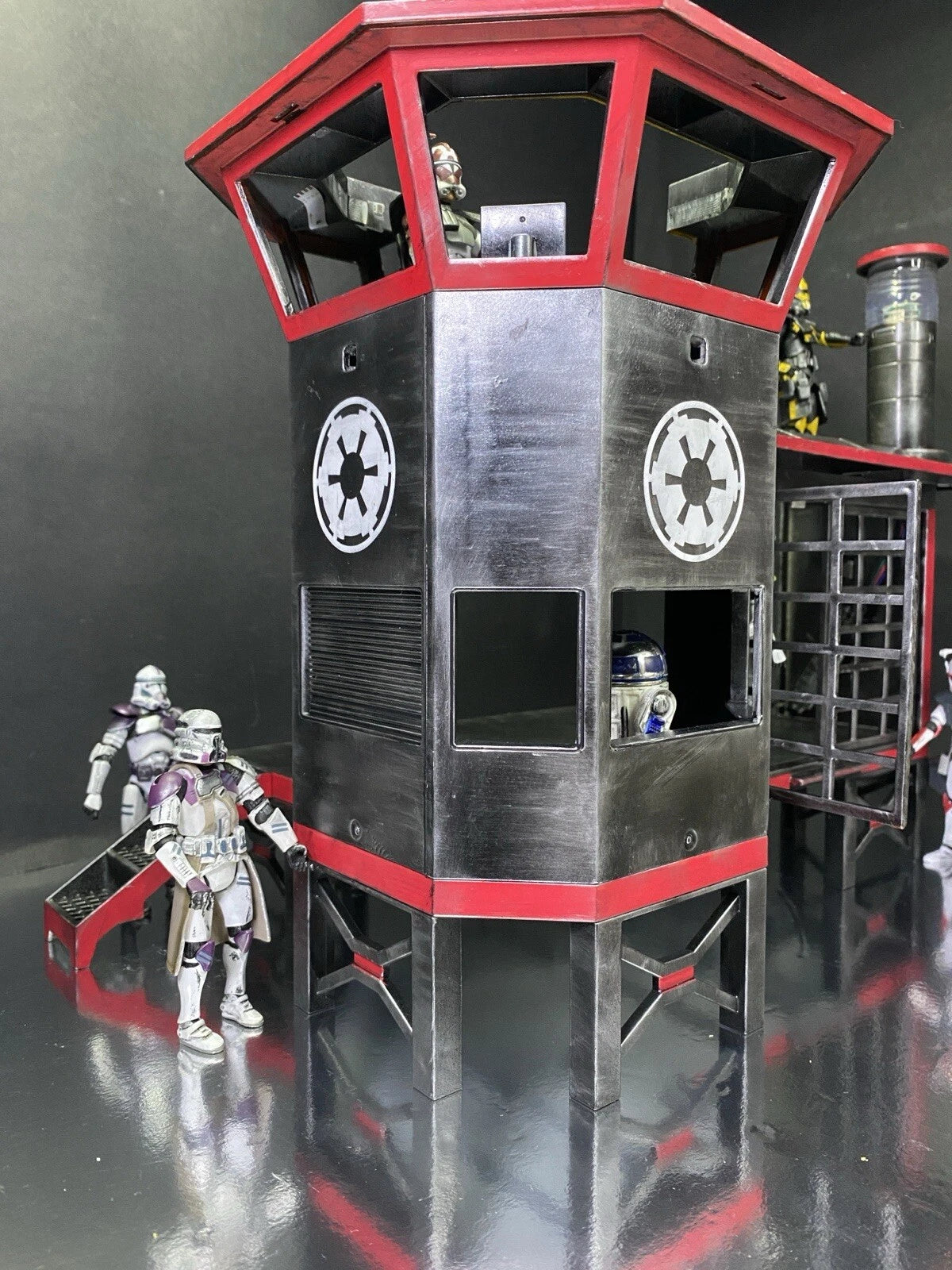 OCP Delta City Quarantine Tower RoboCop OCP Security Diorama Custom collectible