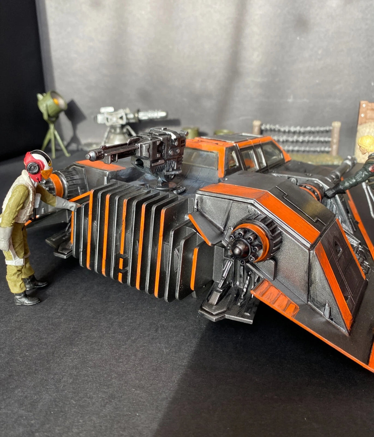 Star Wars Rebel Snowspeeder Endor Hoth Empire Strikes back Vintage Kenner Custom - view 9