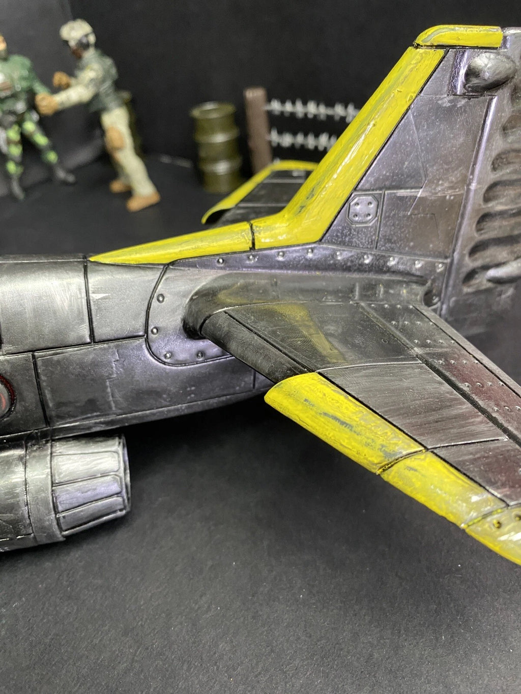 GI JOE COBRA Developmental Night Viper VX-9 Jet Fighter 1:18 handpainted Custom