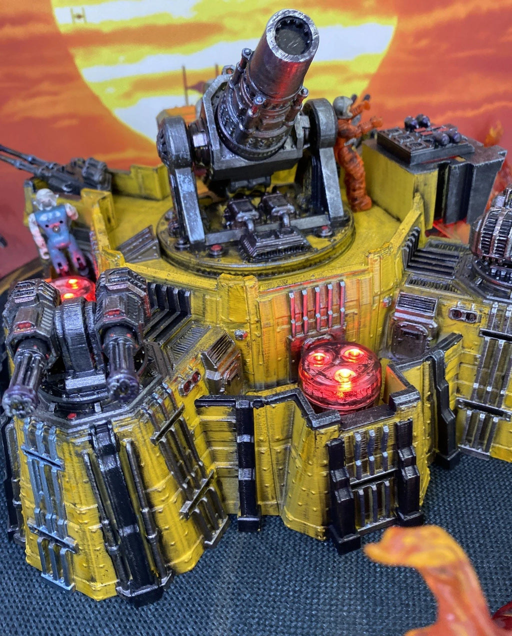 CINDERLINE BATTERY MASK Scale V.E.N.O.M. Siege Emplacement Diorama Hand-Painted