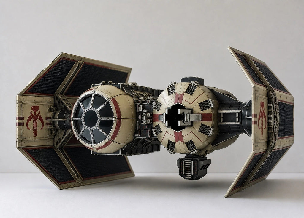 Mandalorian TIE Bomber Commission Star Wars Andor Vintage Sith Kenner Custom