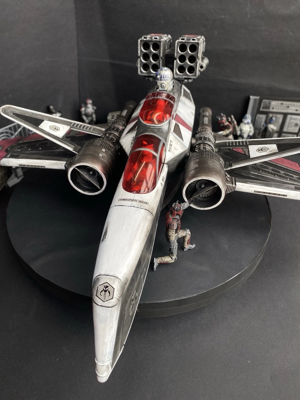 “Red Wraith” Mandalorian ARC 170 Starfighter Star Wars Andor Republic Vintage
