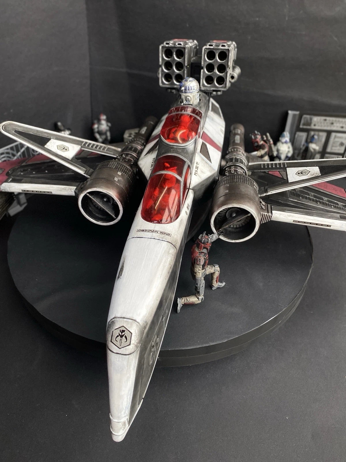 “Red Wraith” Mandalorian ARC 170 Starfighter Star Wars Andor Republic Vintage