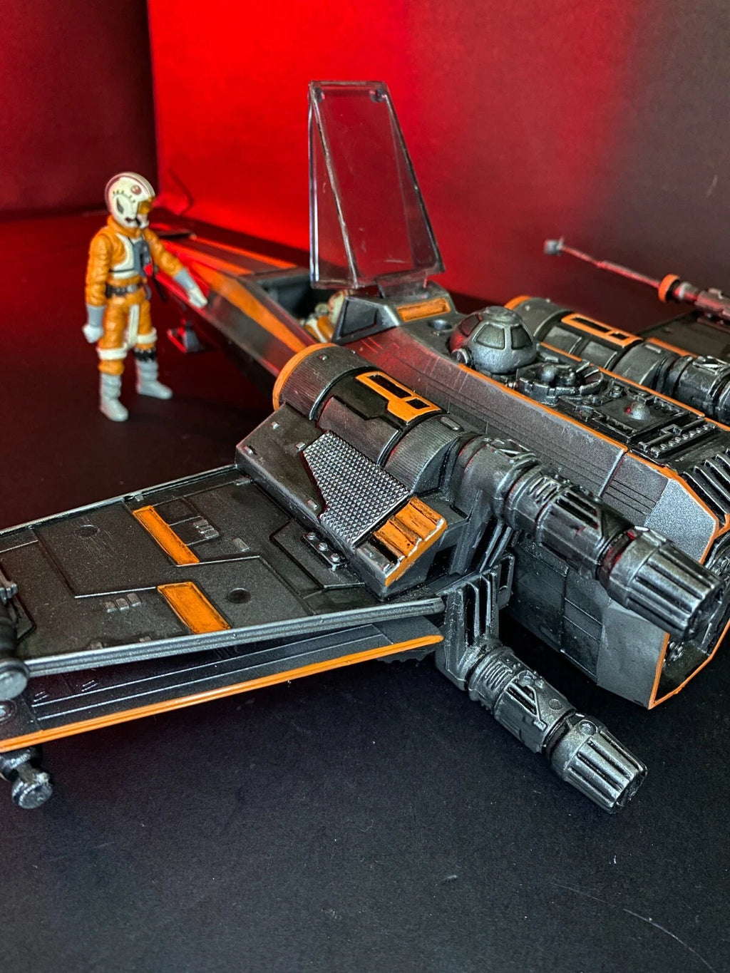 Star Wars X Wing Fighter Vintage Kenner Custom ROTJ Death Star Battle Fighter