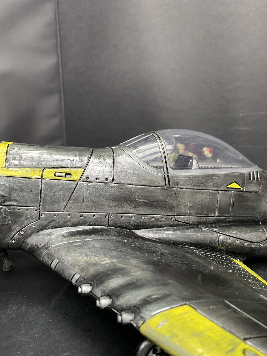GI JOE COBRA Developmental Night Viper VX-9 Jet Fighter 1:18 handpainted Custom