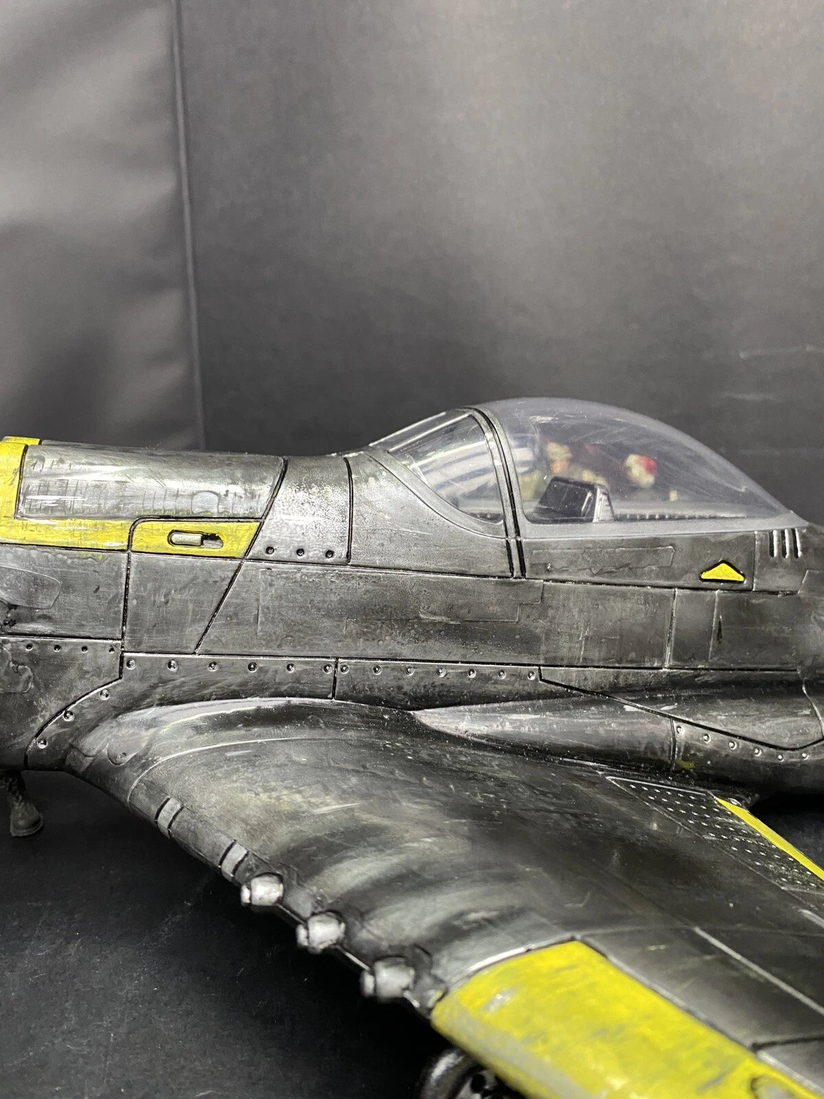 GI JOE COBRA Developmental Night Viper VX-9 Jet Fighter 1:18 handpainted Custom