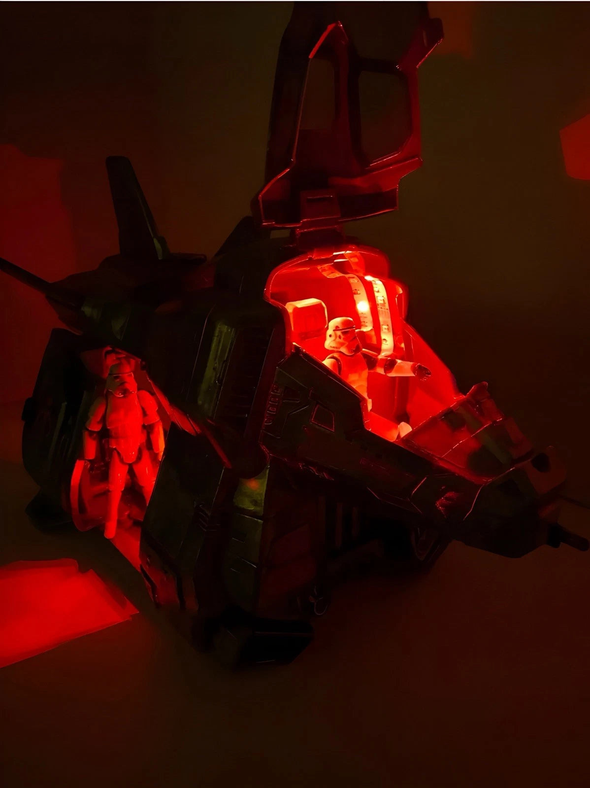Star Wars DUSTWING K-71 Desert Rebel Shuttle — Custom Gunship w/ LED Light Kit
