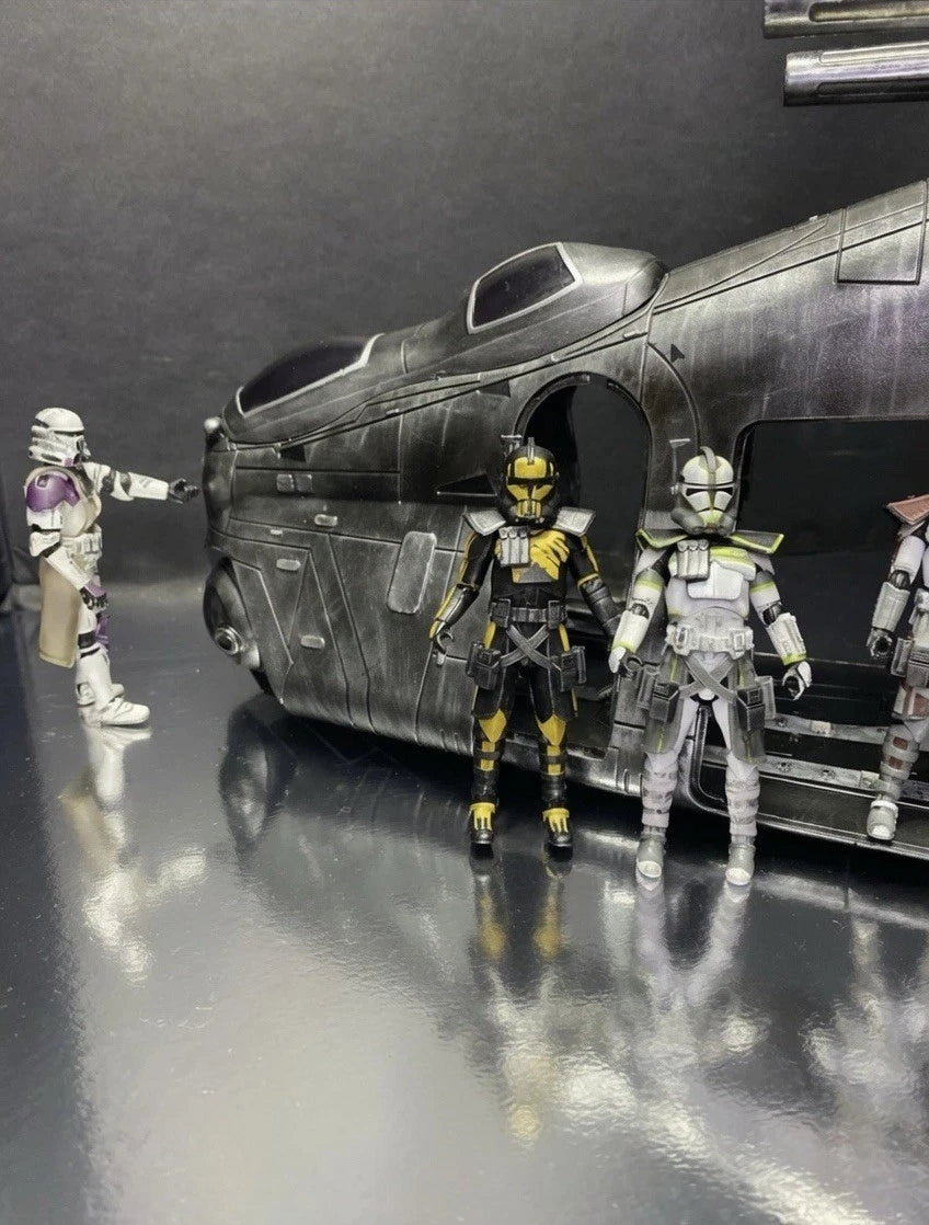 Star Wars Obsidian Gunship — Imperial Gunship Custom Hand-Painted vintage Kenner - view 2