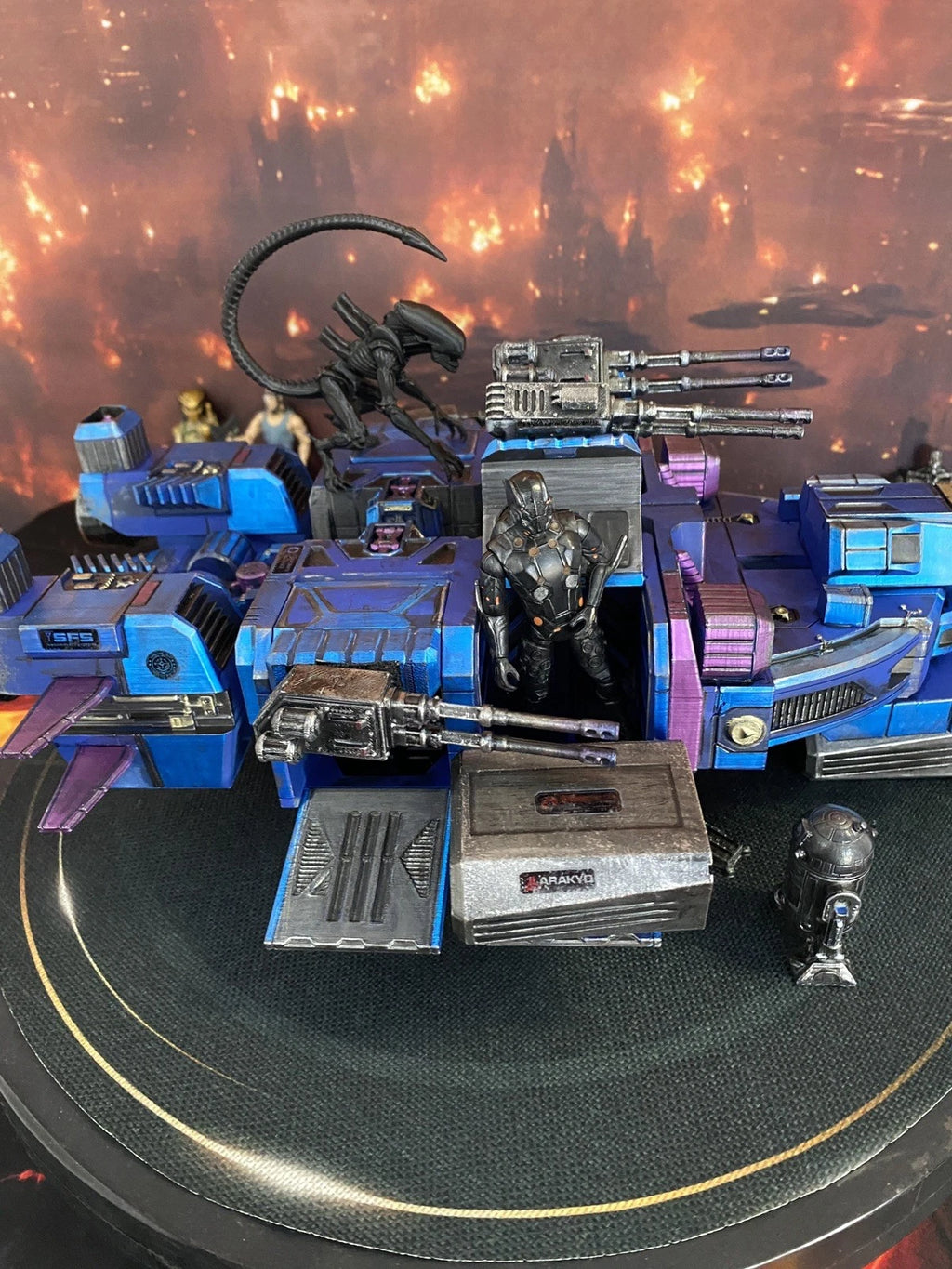 Aliens Weyland Yutani Siege Lander | Custom Colonial Marine Gunship Romulus APC