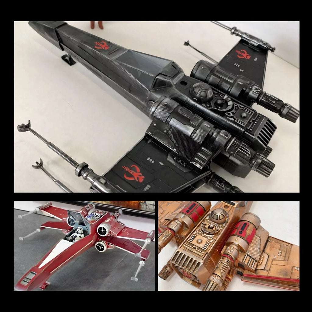 Mandalorian X-Wing Commission Kenner Sith Collectible Star Wars Custom