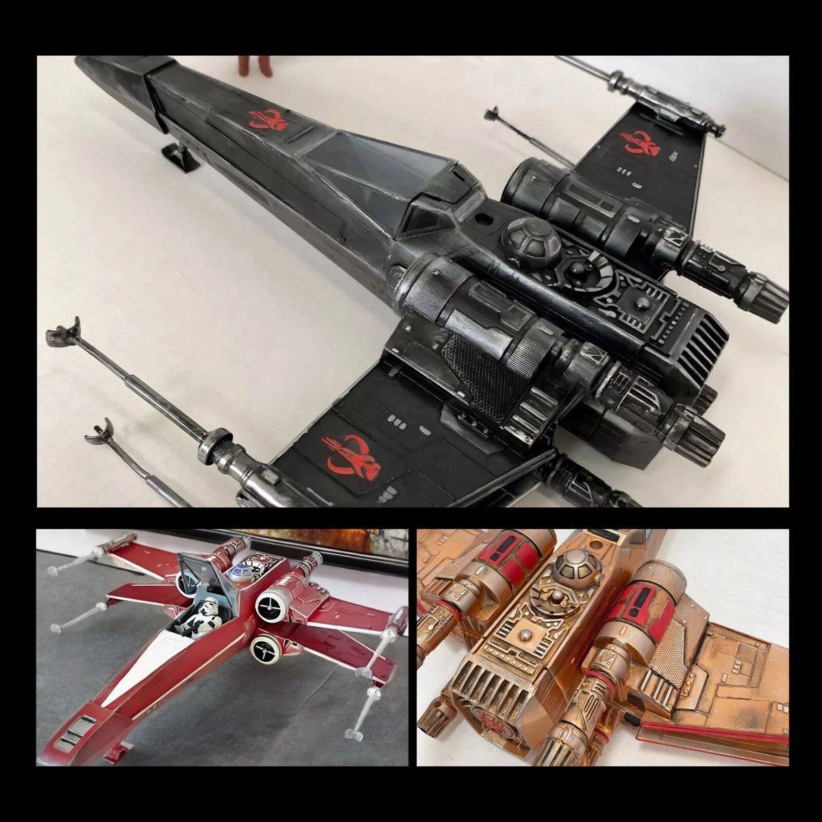 Mandalorian X-Wing Commission Kenner Sith Collectible Star Wars Custom