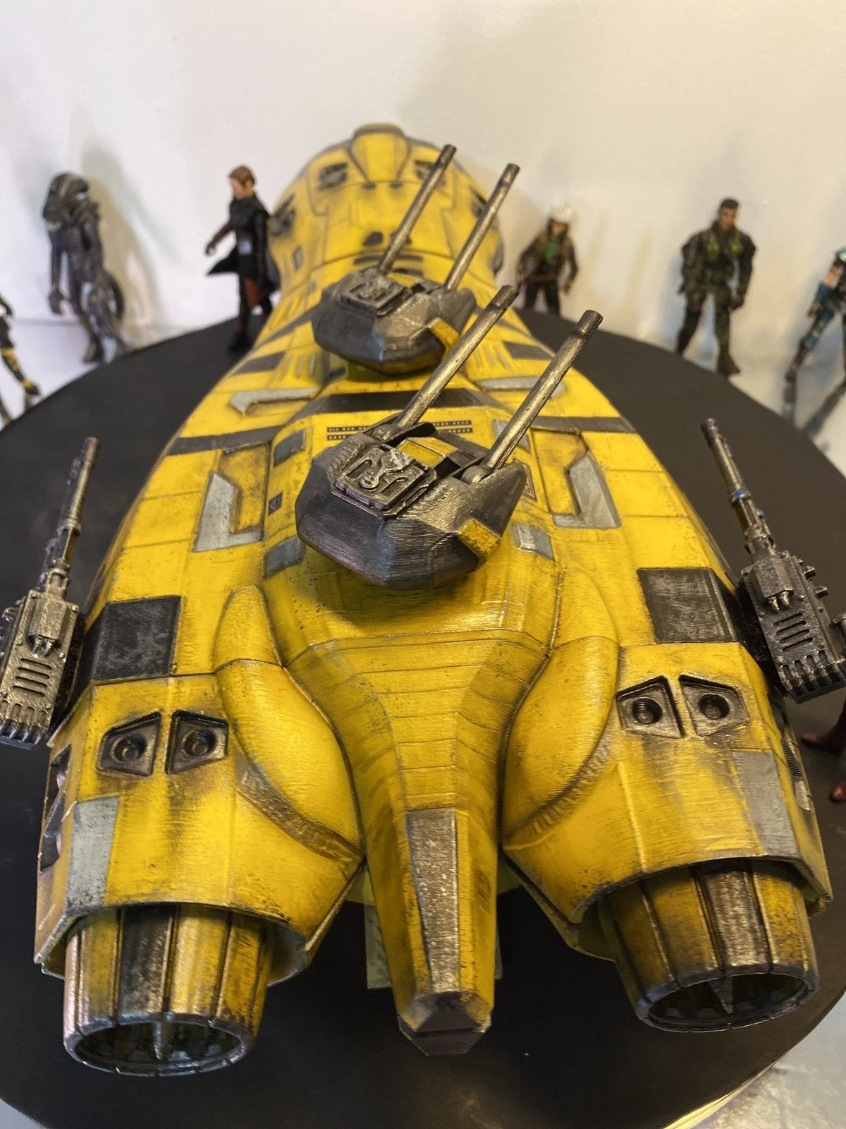 Razor Leaf Gunship – AVATAR RDA Hazard-Stripe VTOL / Pandora Fire Ash Custom