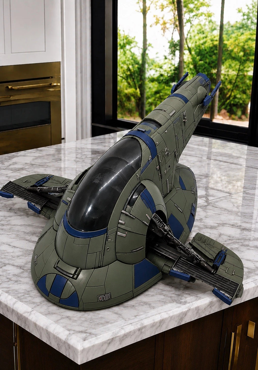 Star Wars Slave 1 Boba Fett Mandalorian Custom Repaint Commission Firespray