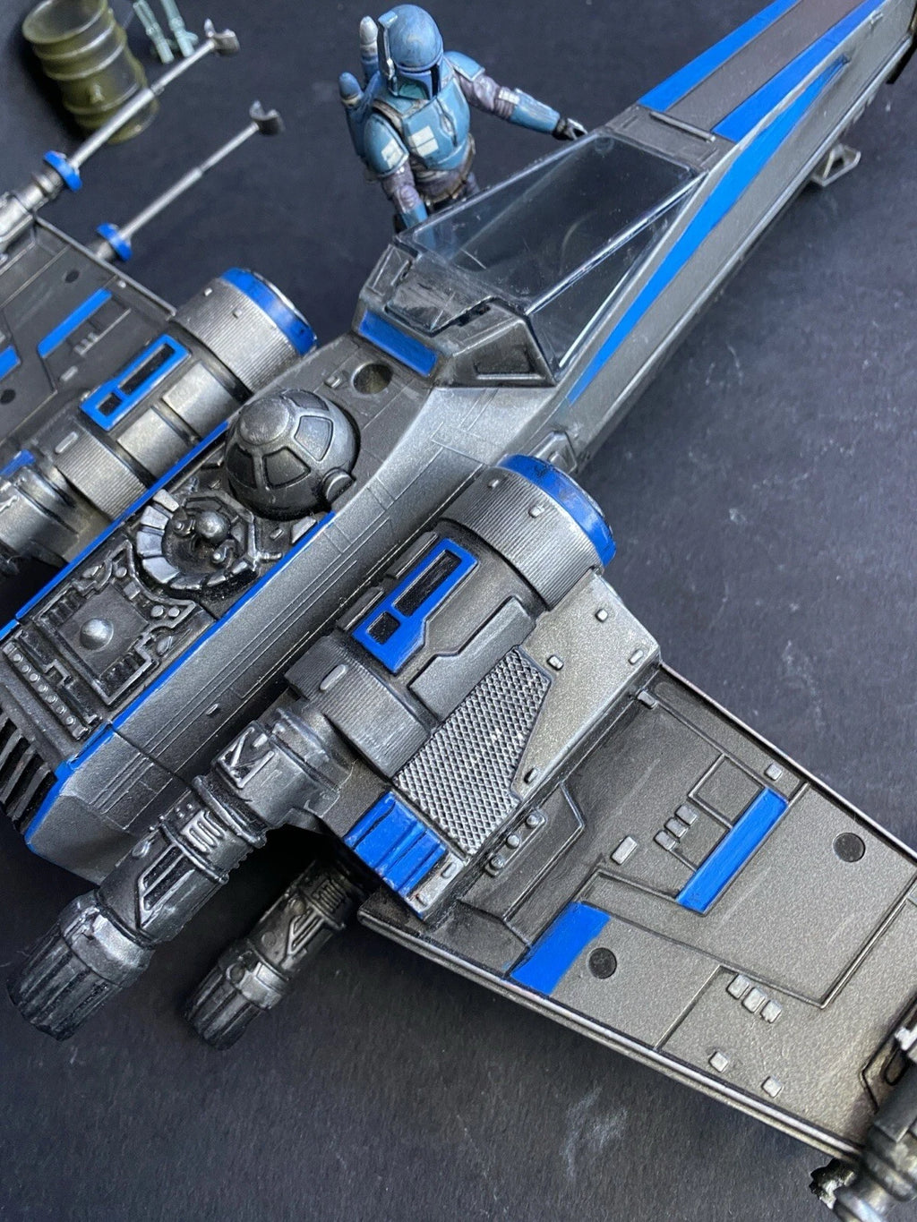 Star Wars RZ-9 “Nightglass” X-wing Interceptor | Custom Starfighter Diorama