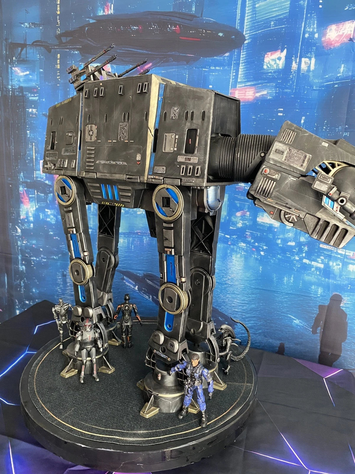 Star Wars AT-AT Aliens Weyland Yutani Custom Imperial vintage Kenner Diorama