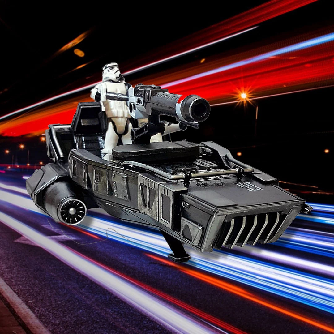 Imperial “Night Lance” Assault Speeder – Hand-Painted Star Wars vintage Custom - view 13