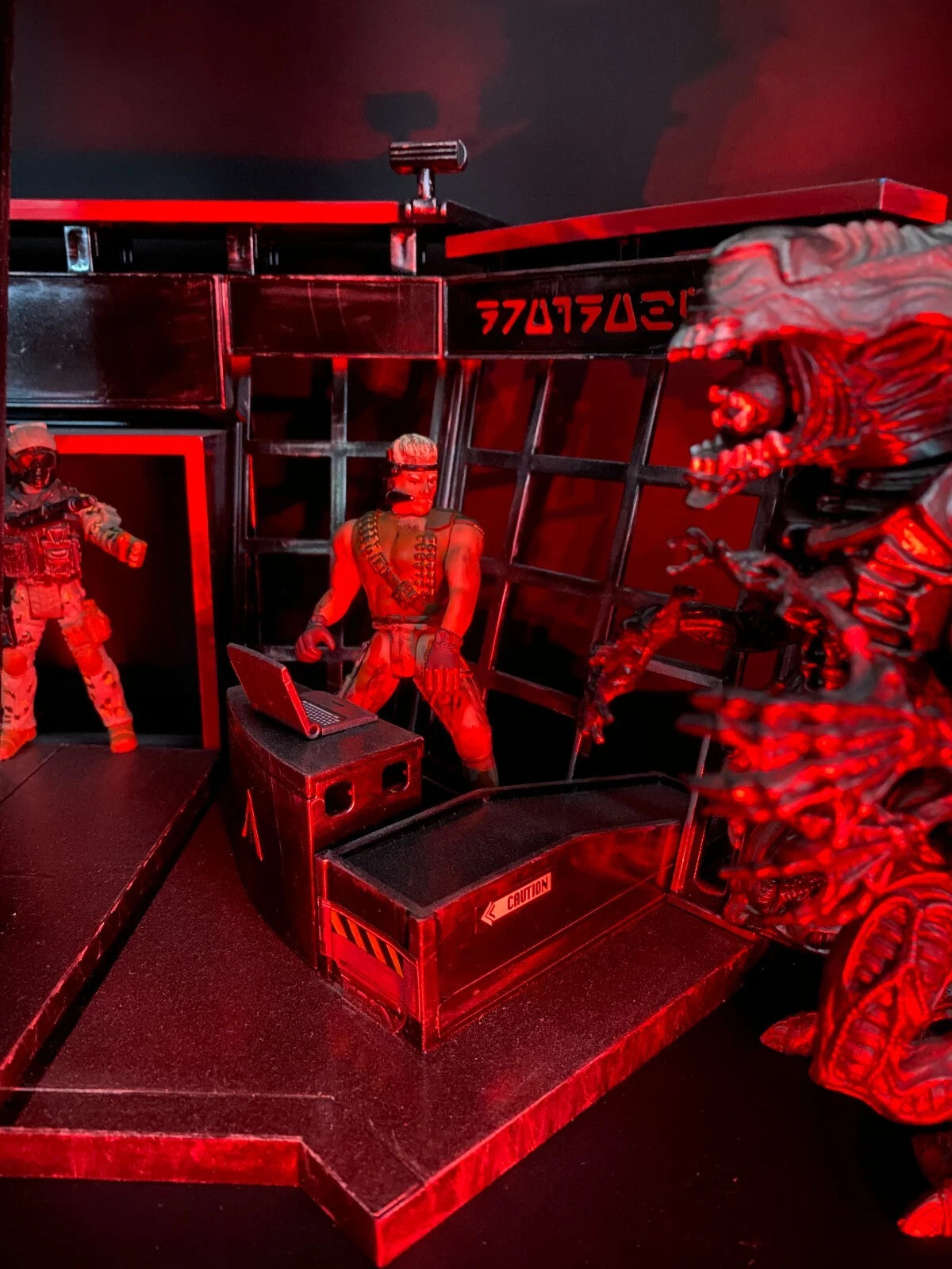GI Joe Cobra Commander Snake Eyes Destro Custom Diorama Battle Base Collectible