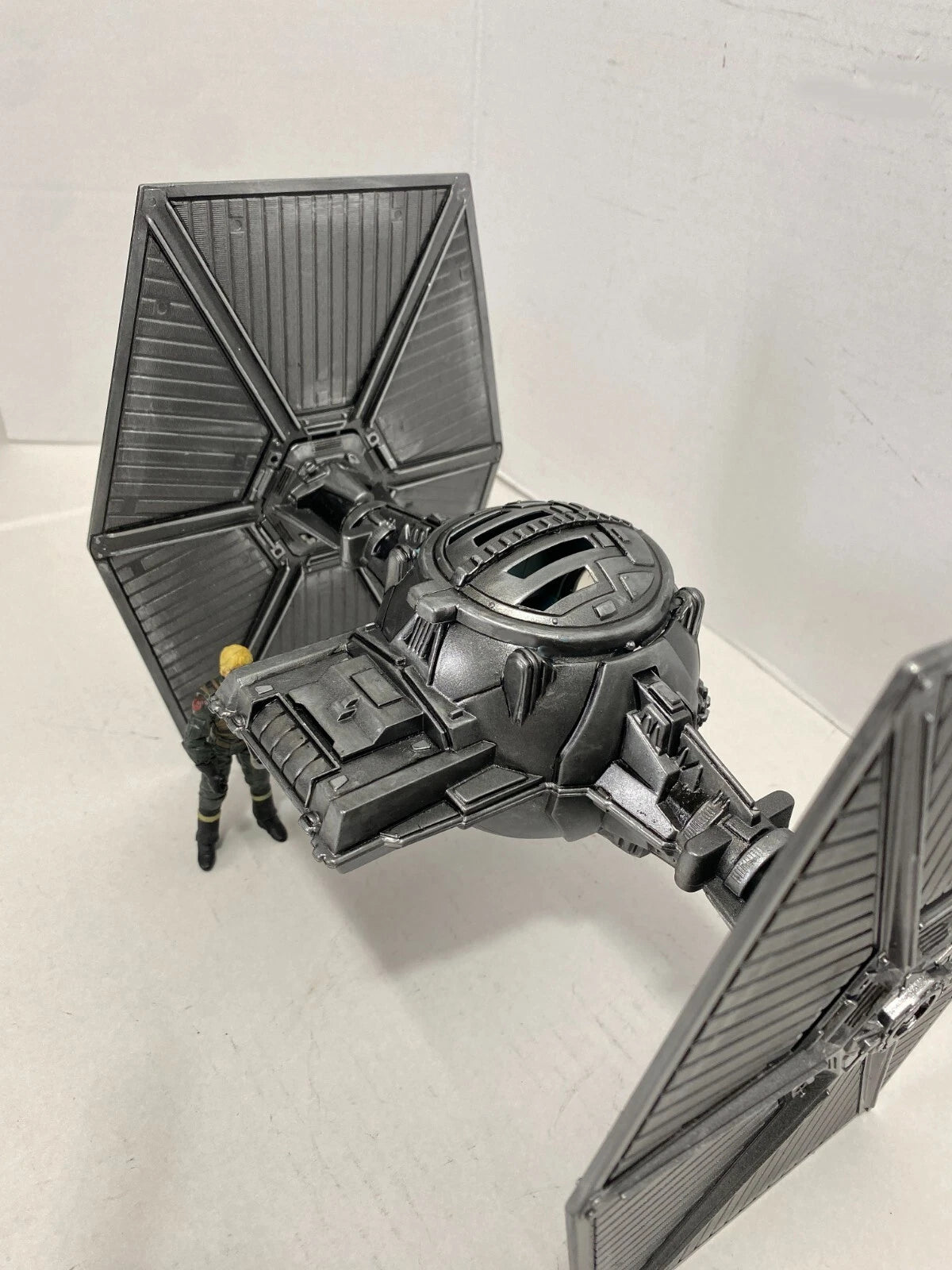 Andor Obsidian Reign Star Wars TIE Fighter Custom Vintage Kenner Black Series - view 2