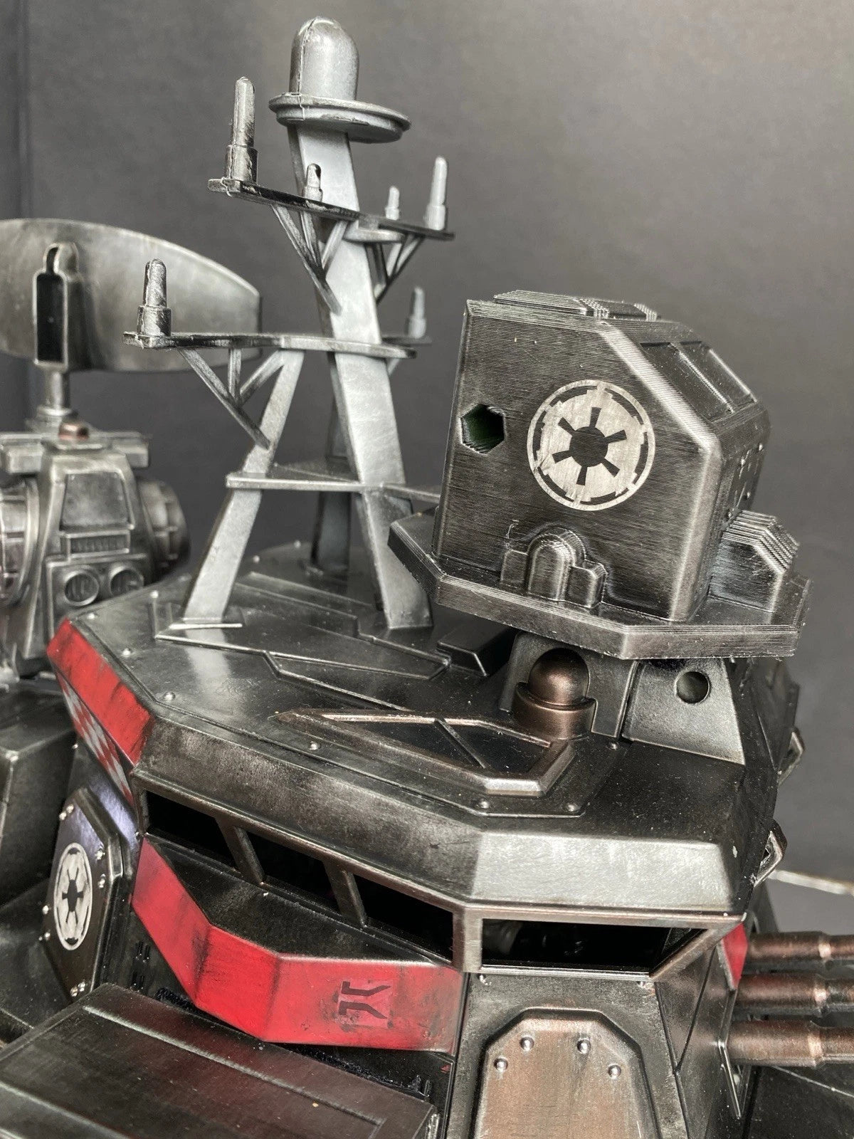 Imperial Harbour Defence Gunboat | Custom Mandalorian Star Wars Sith Diorama