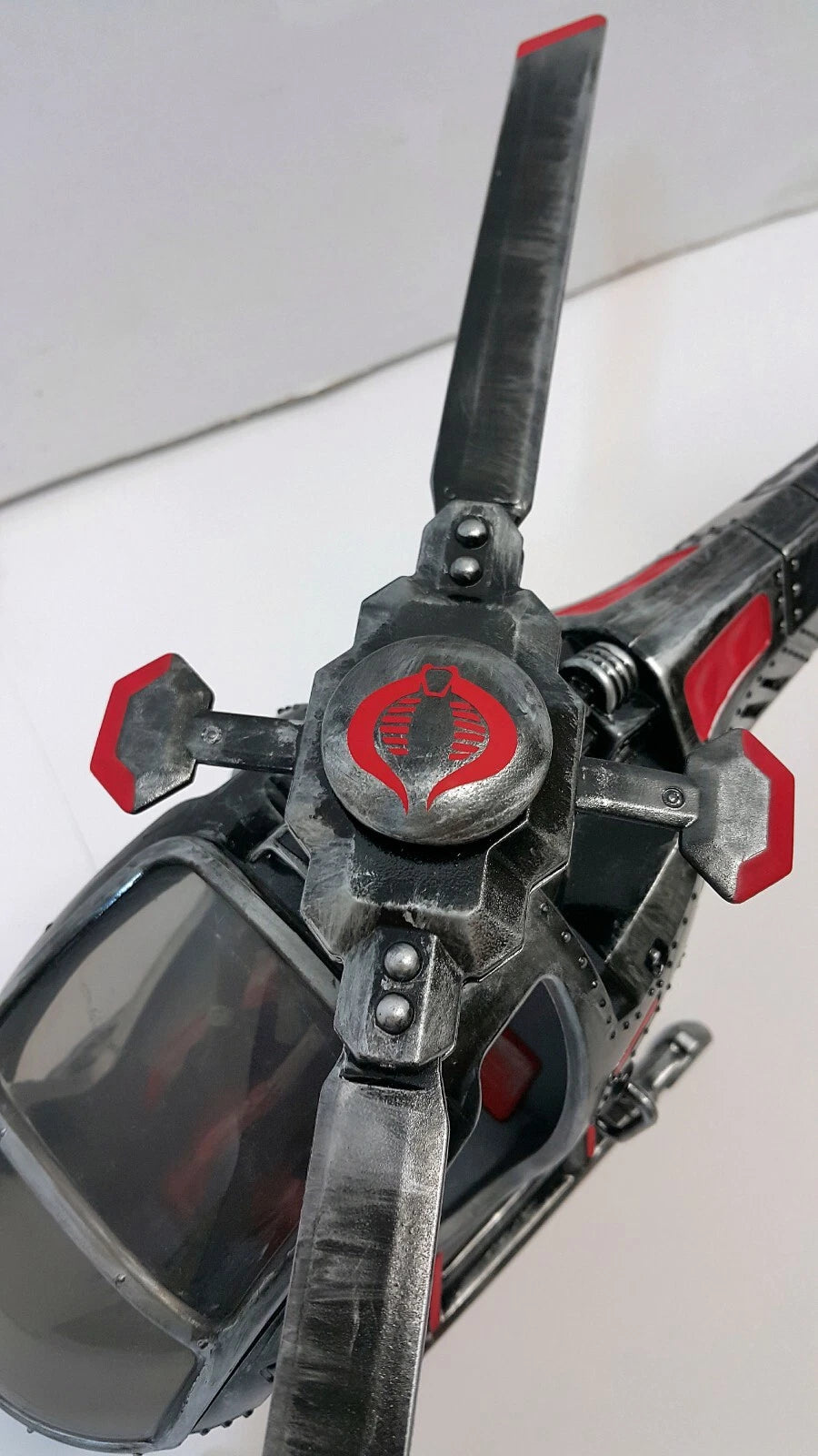 GI JOE COBRA HELICOPTOR DEVELOPMENTAL FANG 1:18 Collectible  Vintage Custom - view 8