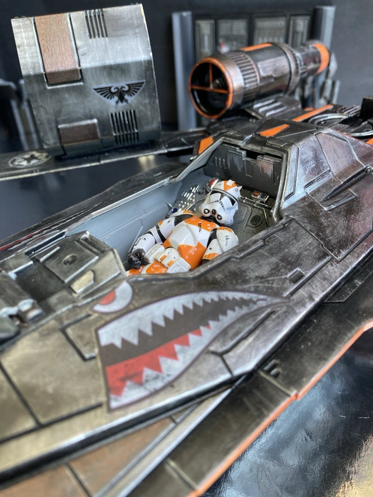 Star Wars U-Wing Starfighter Andor Rogue One Custom Sith Vintage Kenner Imperial