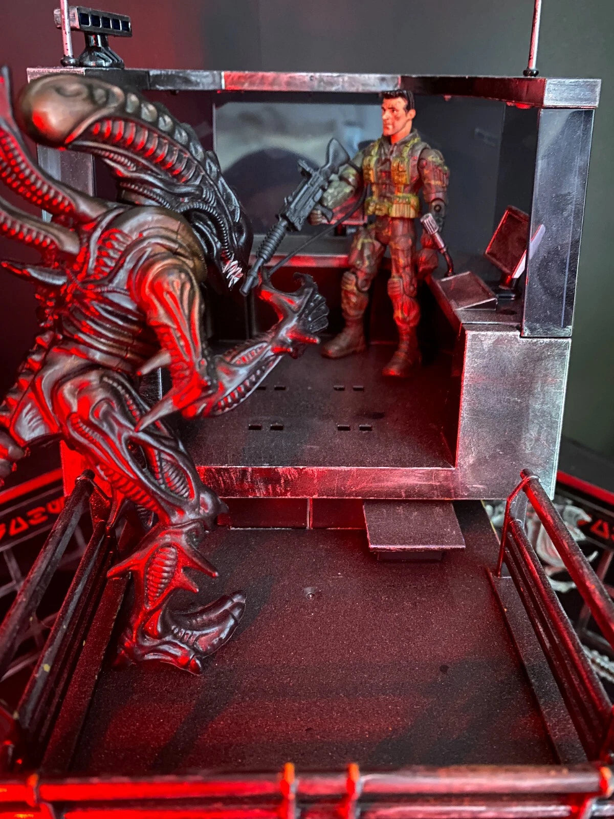 GI Joe Cobra Commander Snake Eyes Destro Custom Diorama Battle Base Collectible