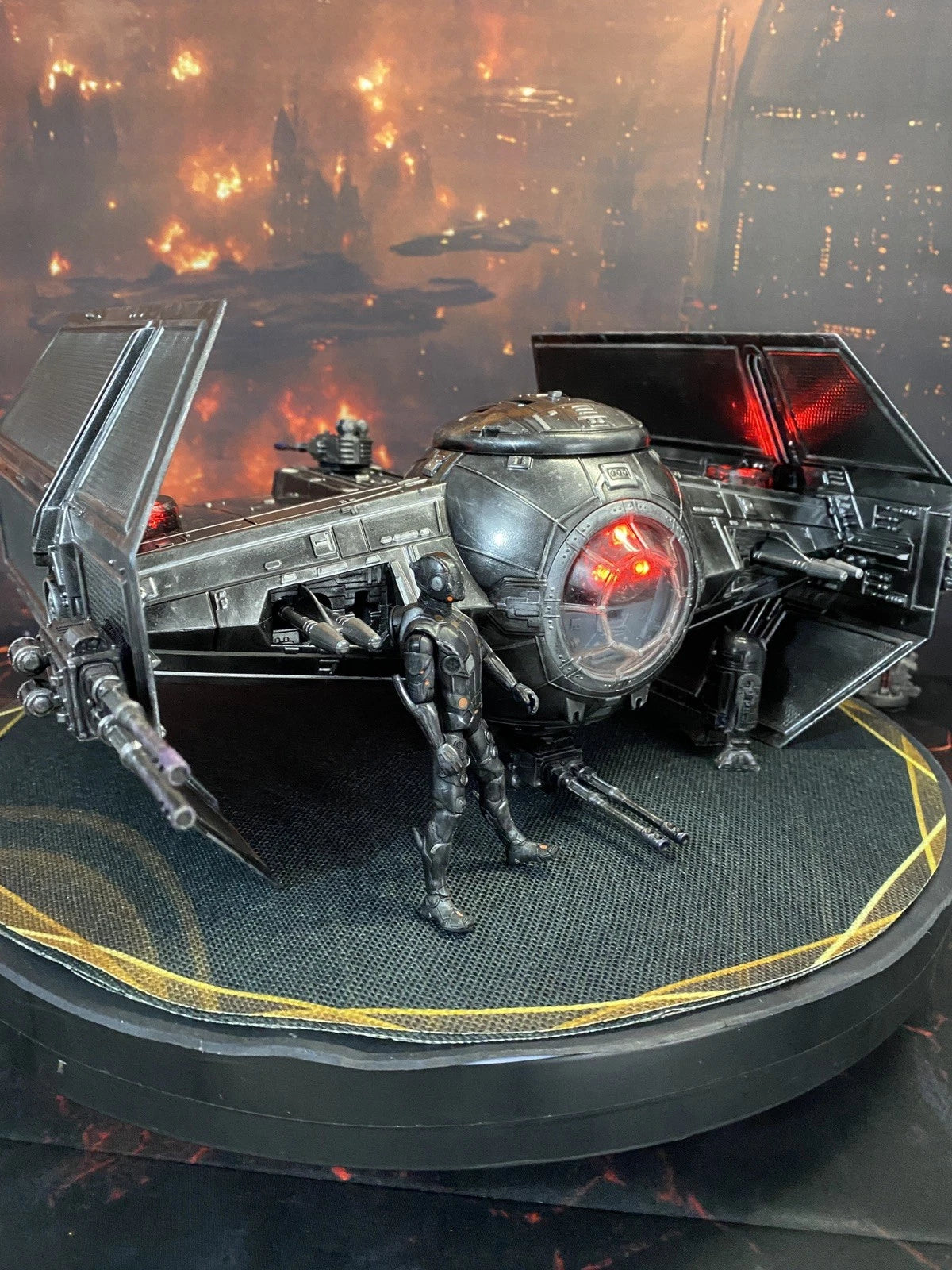 Star Wars TIE Fighter Vintage Collection Imperial Empire Sith Custom Starfighter