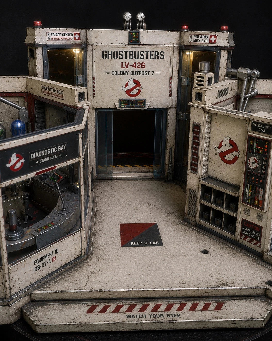 Ghostbusters Custom Vehicle Commission Ecto Repaint vintage Kenner Diorama