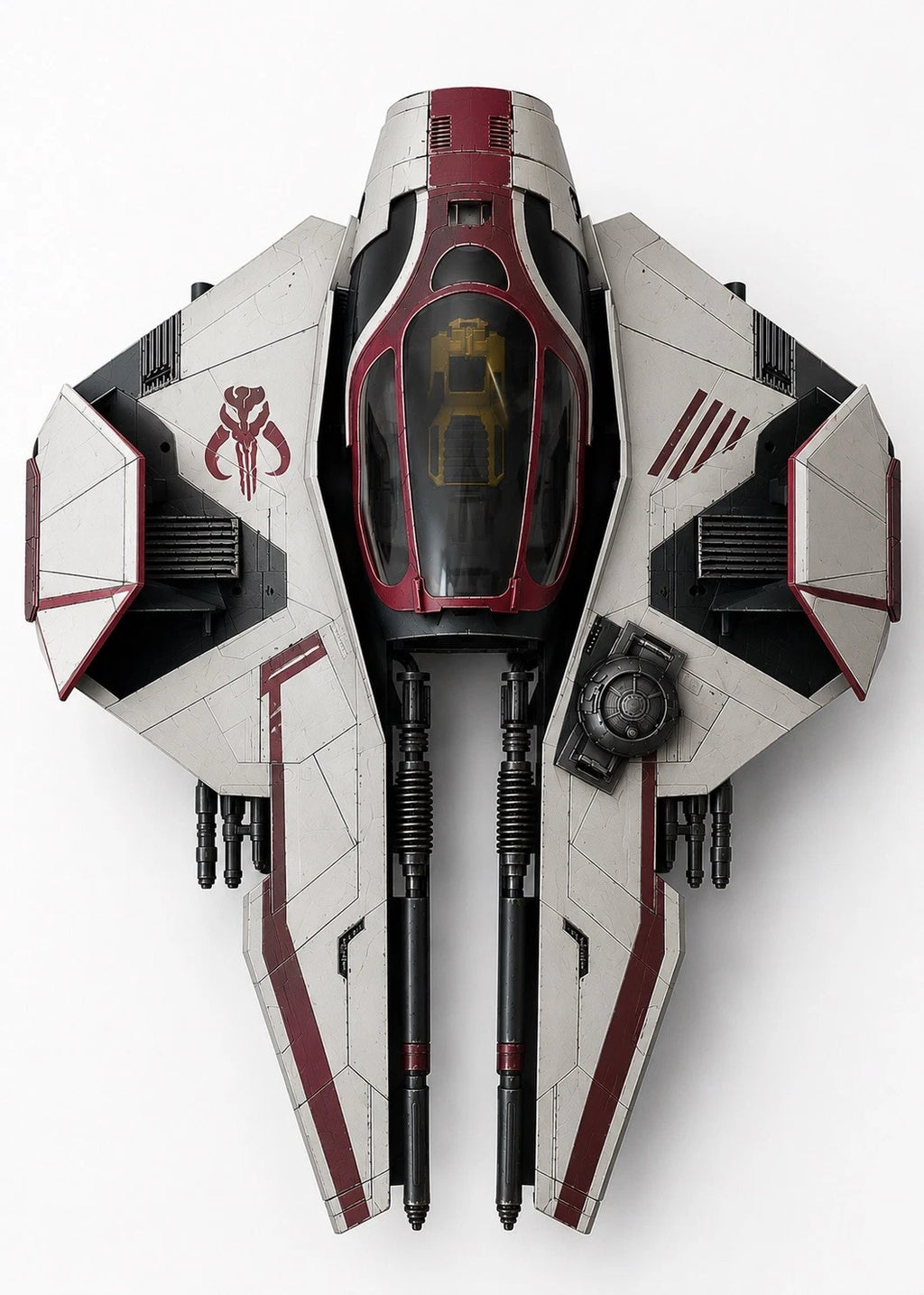 Mandalorian Starfighter Commission Star Wars Andor Vintage Sith Kenner Custom