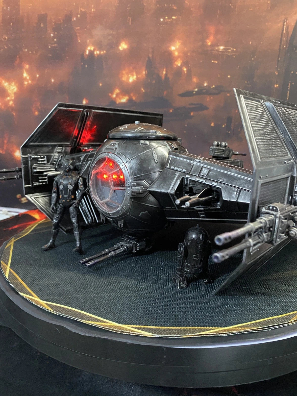 Star Wars TIE Fighter Vintage Collection Imperial Empire Sith Custom Starfighter