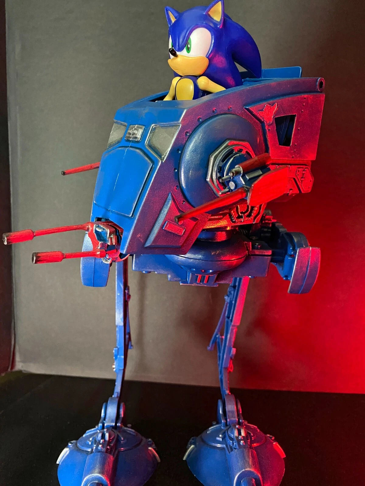 Sonic the Hedgehog x Star Wars AT ST Vintage Kenner Sega Custom