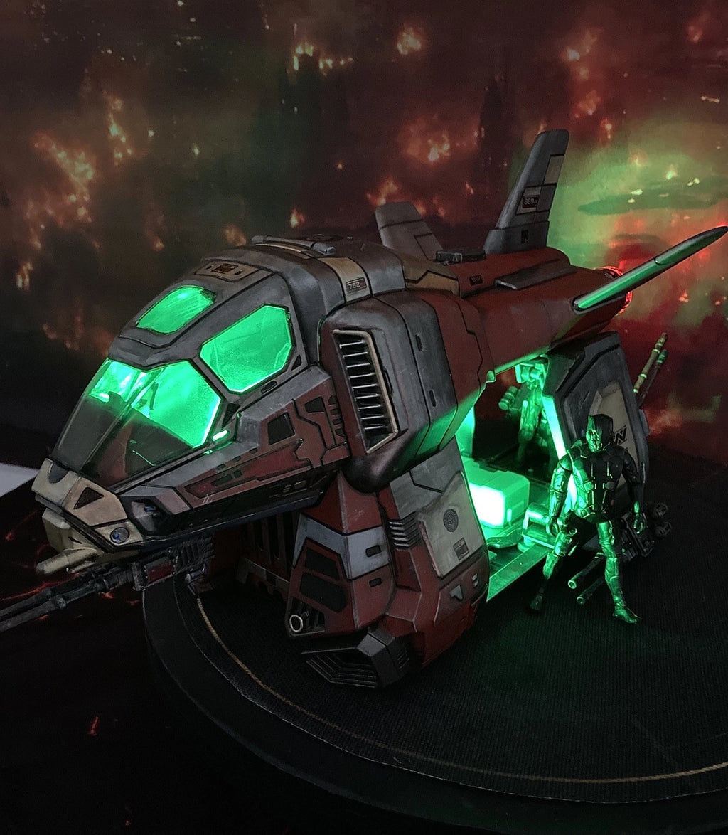 Raven Arc-9 Elysium Security Gunship | Custom Hand-Painted Dropship Diorama