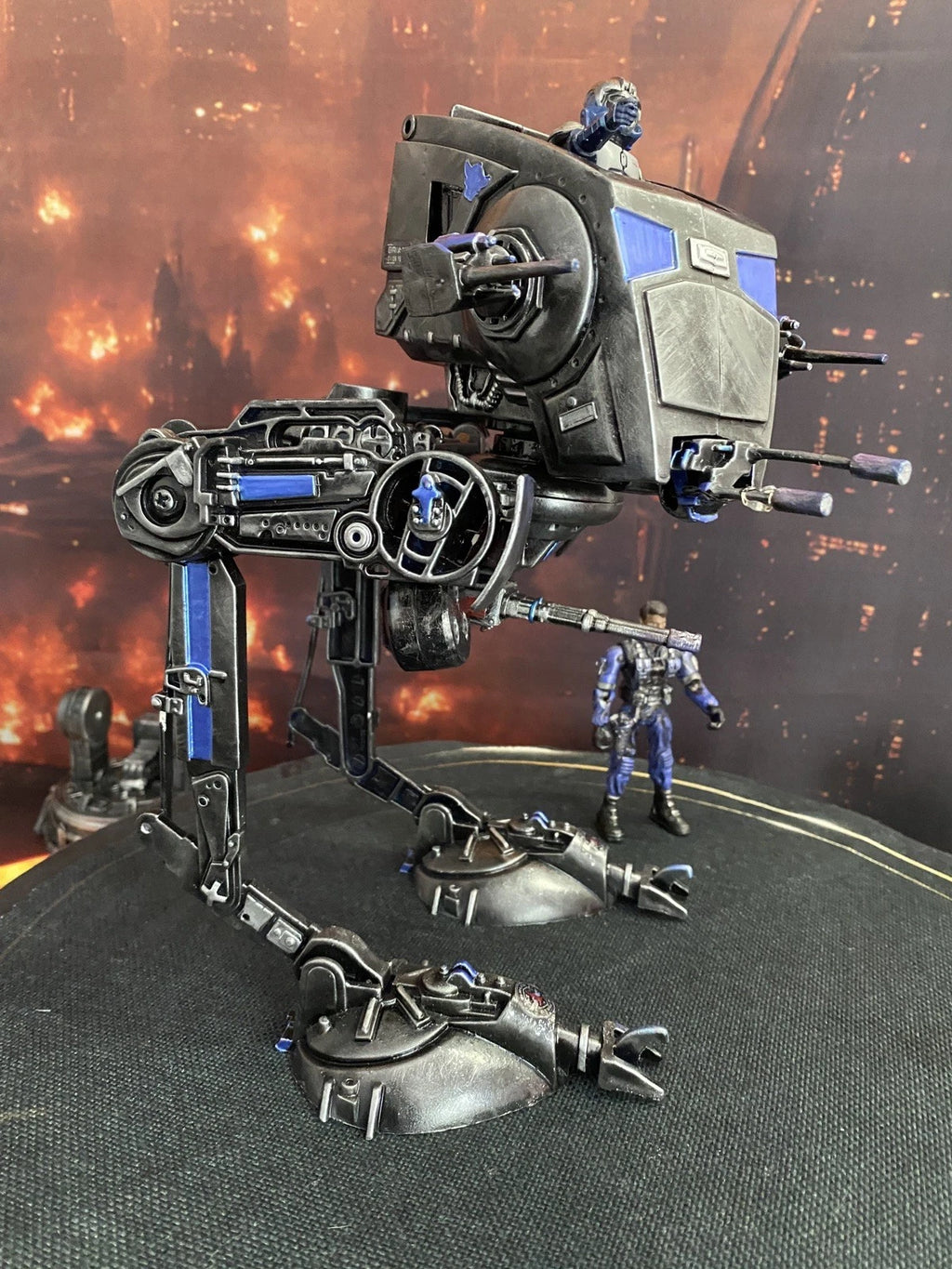 STAR WARS CUSTOM SHADOW TALON AT-ST COMMISSION HANDMADE VINTAGE KENNER COLLECTOR