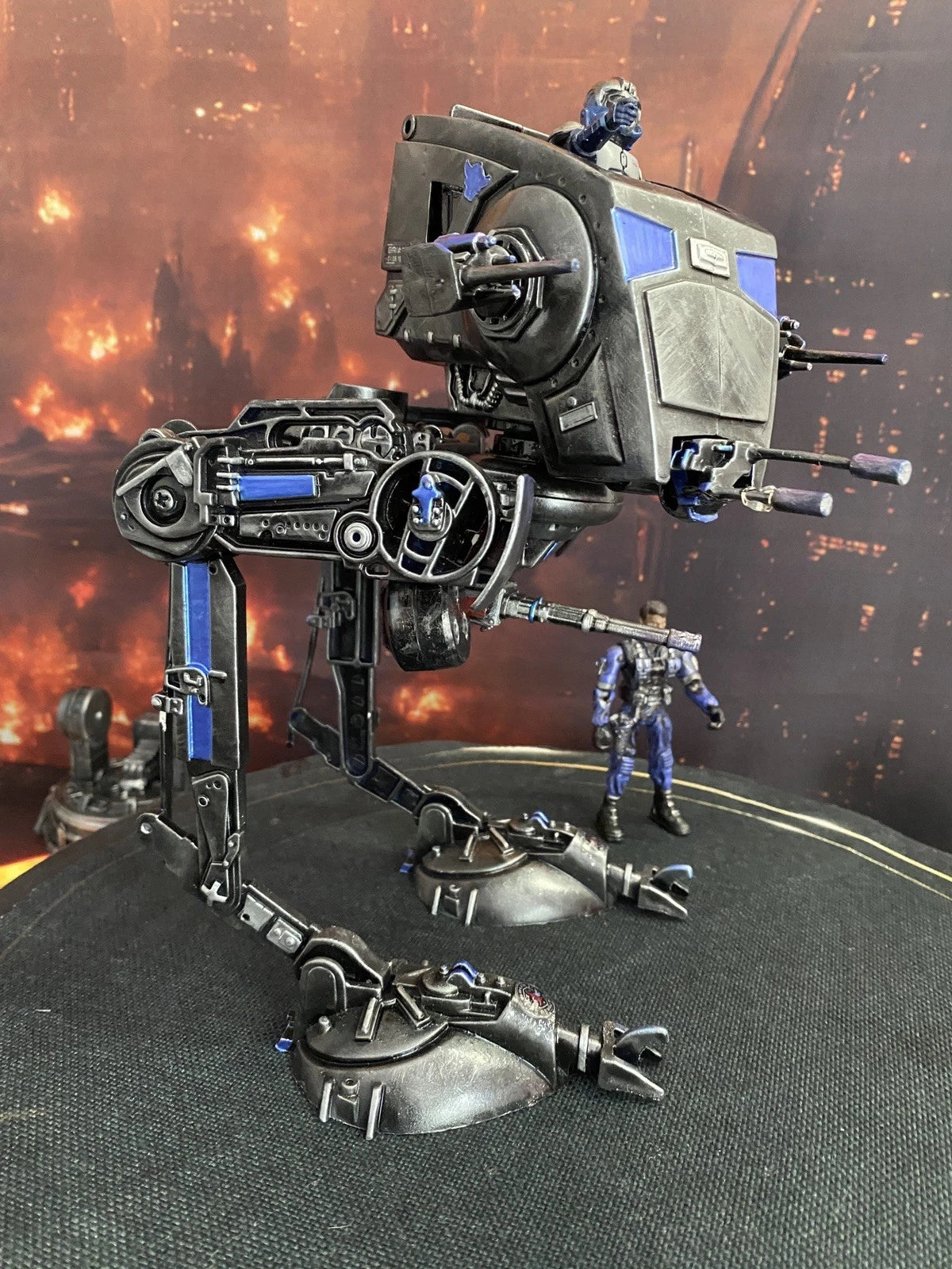 STAR WARS CUSTOM SHADOW TALON AT-ST COMMISSION HANDMADE VINTAGE KENNER COLLECTOR