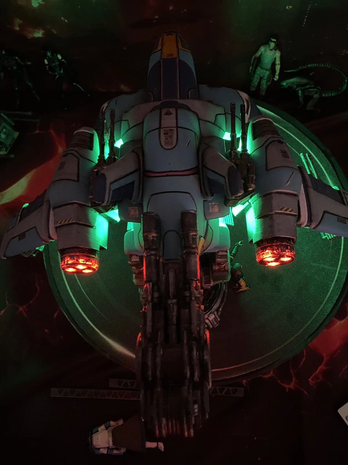 Tyrell Sector Interceptor K-410 | Custom Blade Runner Gunship vintage Diorama