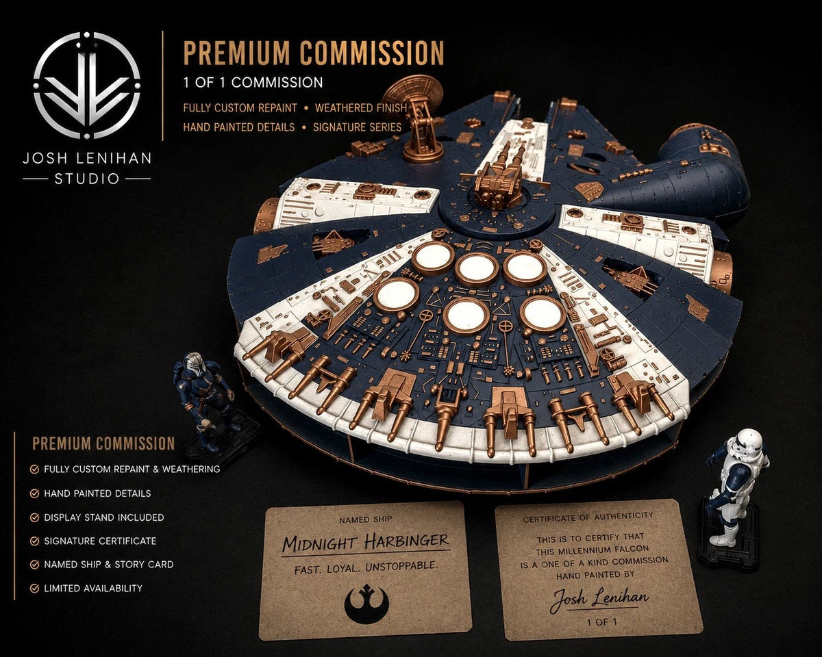 STAR WARS MILLENNIUM FALCON COMMISSION HANDMADE VINTAGE KENNER COLLECTOR CUSTOM