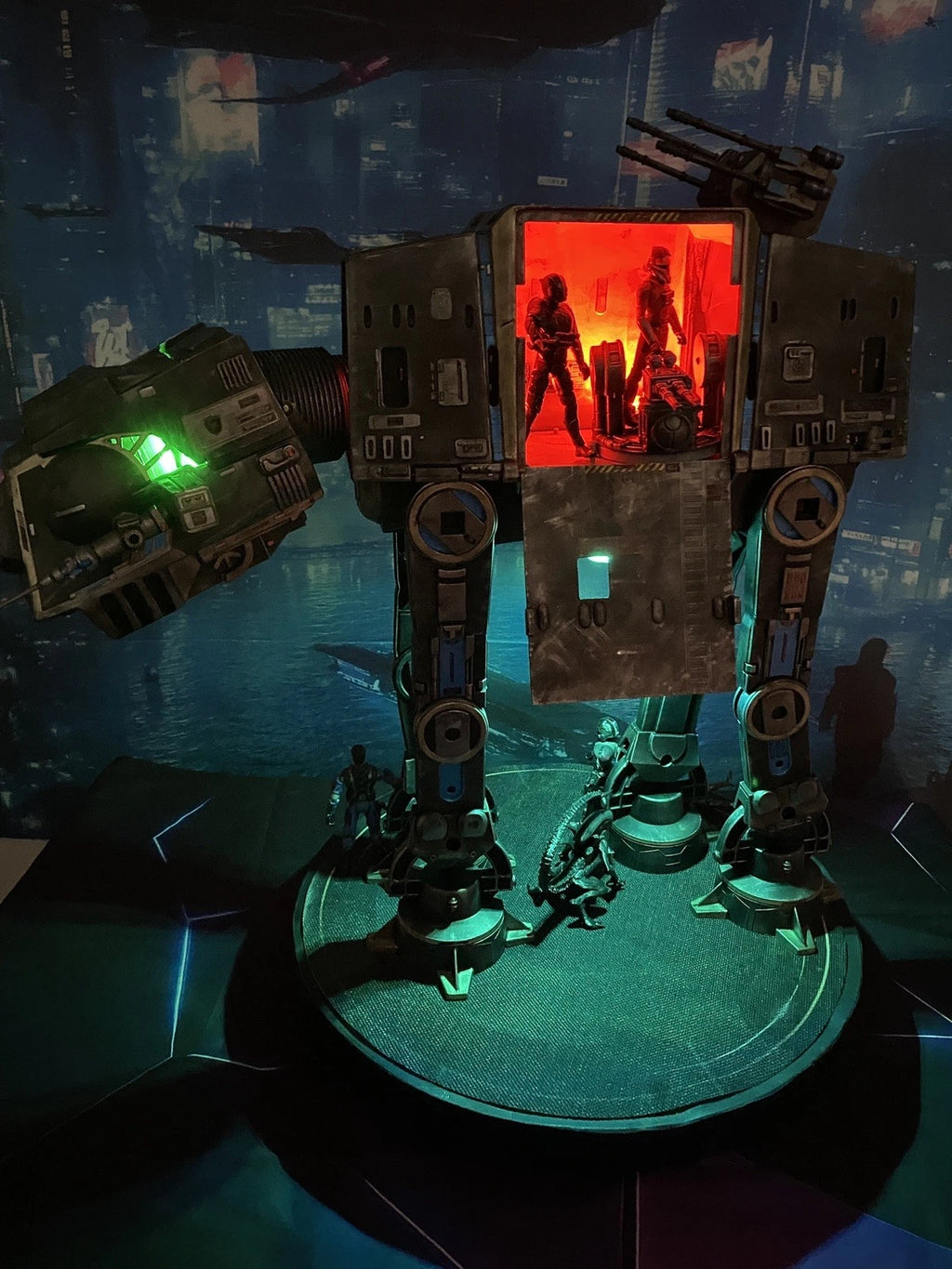 Star Wars AT-AT Aliens Weyland Yutani Custom Imperial vintage Kenner Diorama