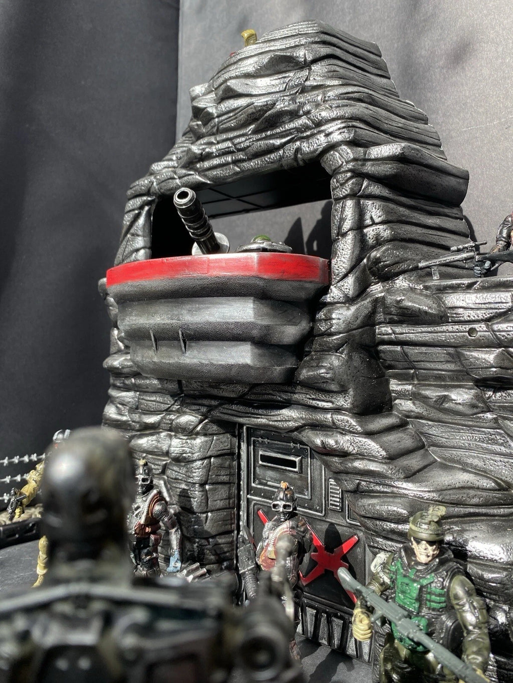 GI JOE COBRA DEVELOPMENTAL TERROR DOME Bunker Diorama Collectible Vintage