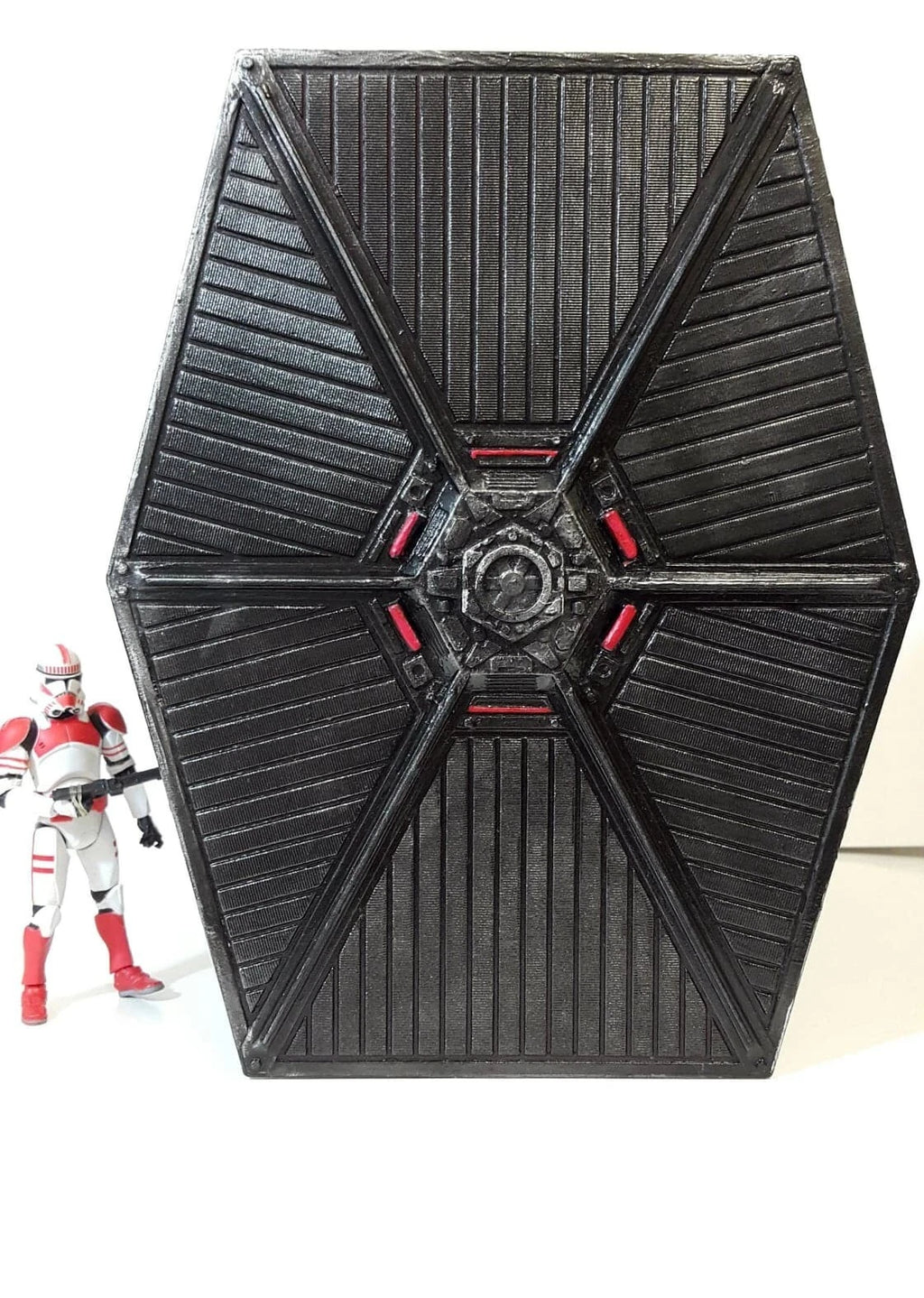 STAR WARS Obsidian Fang Tie Fighter Interceptor | Hand Painted Sith Starfighter - view 8